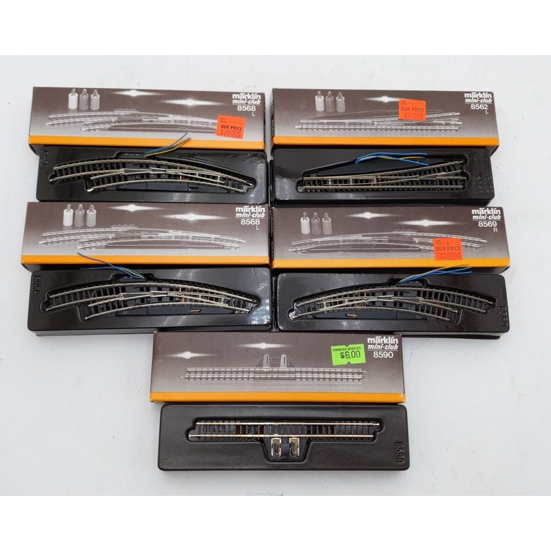 Marklin Assorted Z Scale Switches [5] LN/Box