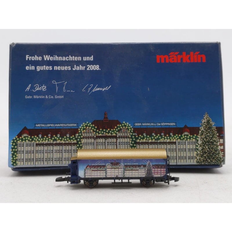 Marklin Z Scale Special Merry Christmas & Happy New Year Freight Car 2008 LN/Box