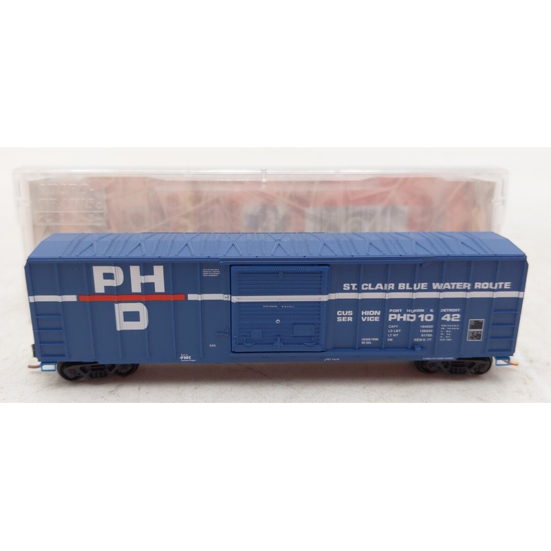 Micro Trains 02500970 N Port Huron and Detroit 50′ SD Rib Side Boxcar #1042 LN/Box