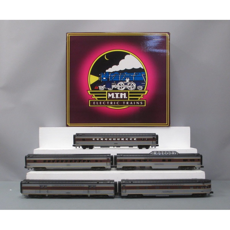 MTH 20-6581 O Erie Lackawanna 70′ Streamlined Passenger Car Set (Set of 5) LN/Box