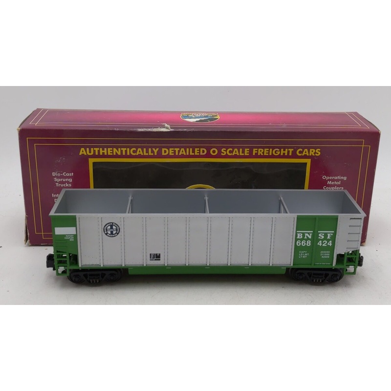 MTH 20-97116 O BNSF Coalporter Hopper Car w/Load #668424 EX/Box