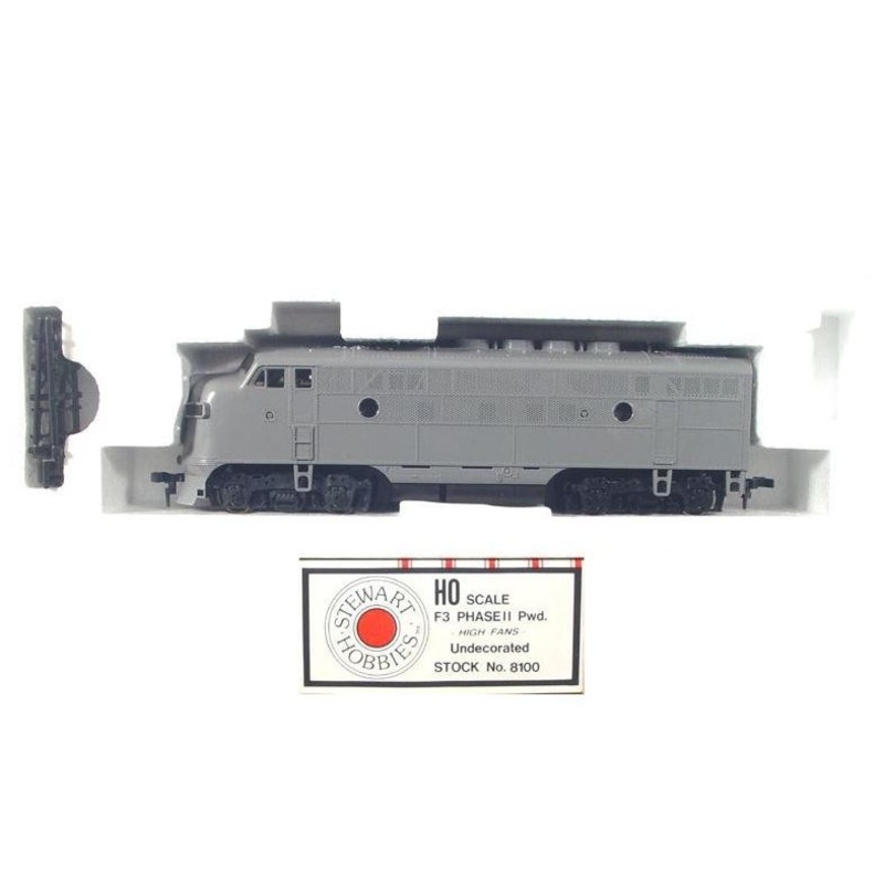 Stewart 8100 HO Undecorated F3A Phase II Powered Diesel Locomotive LN/Box