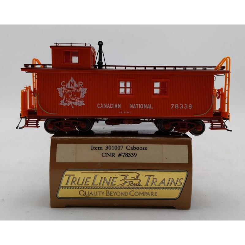True Line Trains 301007 HO Scale Canadian National Caboose Car #78339 EX/Box
