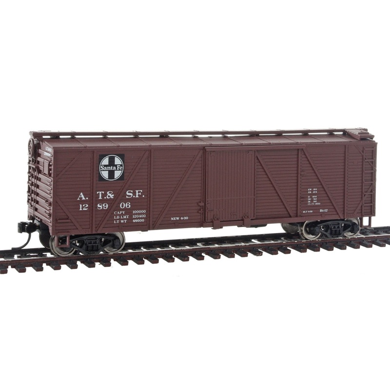 Walthers 910-2501HO Scale Santa Fe 40′ Single Sheath Box Car MT/Box