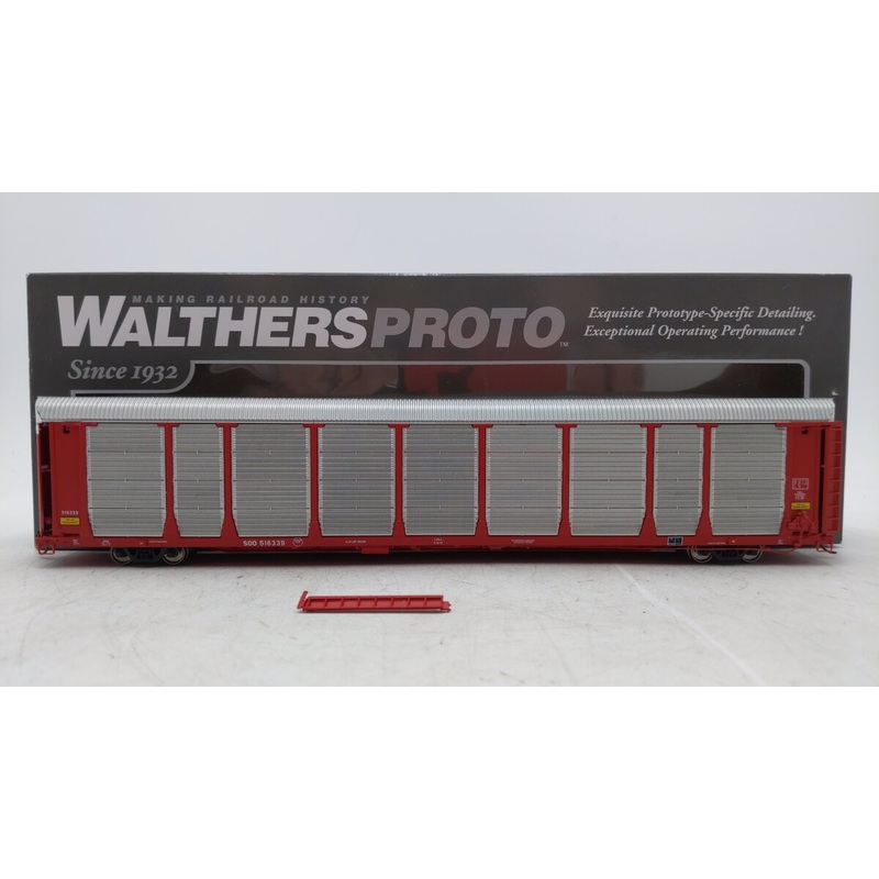 Walthers 920-101319 89′ Thrall Bi-Level Auto Carrier SOO Line #516339 EX/Box
