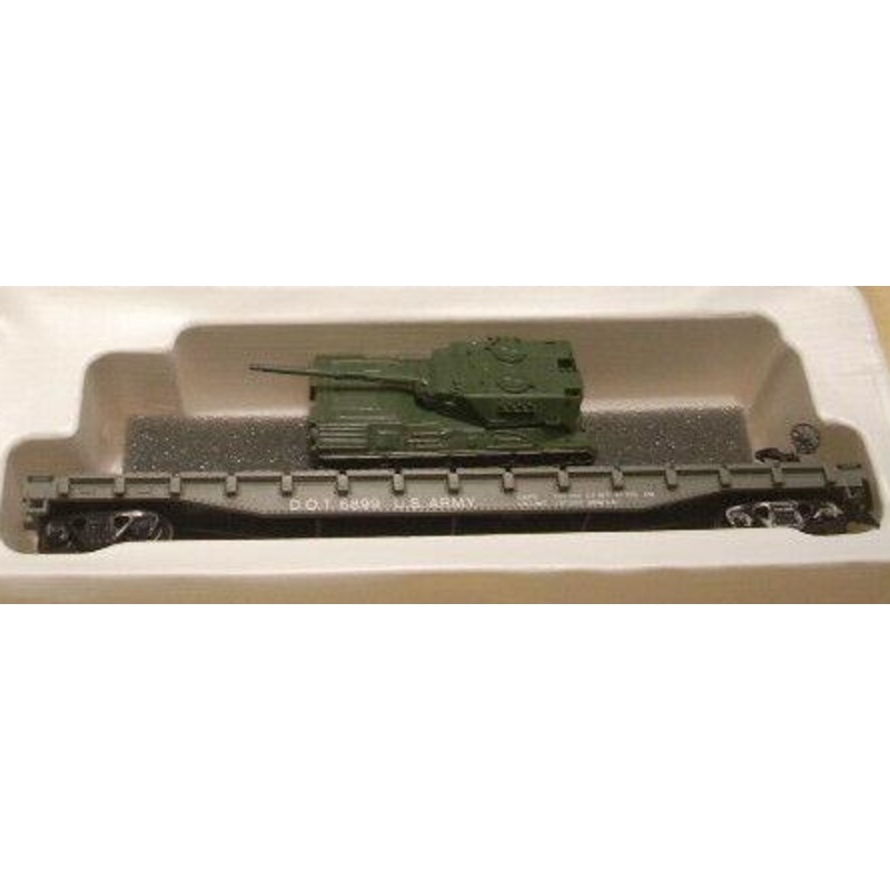 Con-Cor 6899 HO Scale U.S. Army Flatcar w/Load