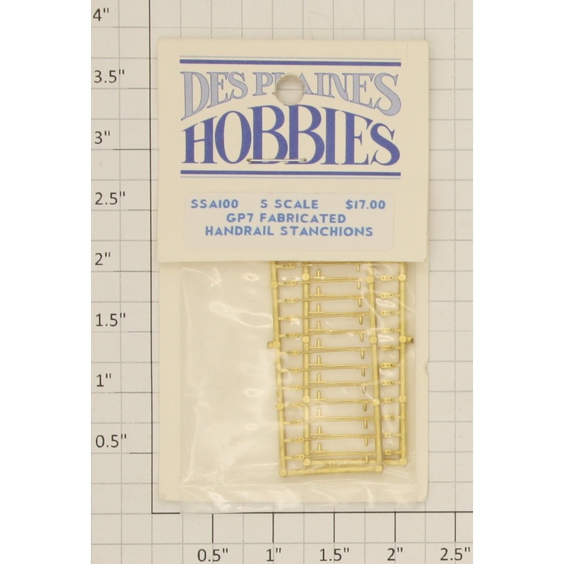 Des Plaines Hobbies SSA100 S Scale GP-7 Fabricated Handrail Stanchions