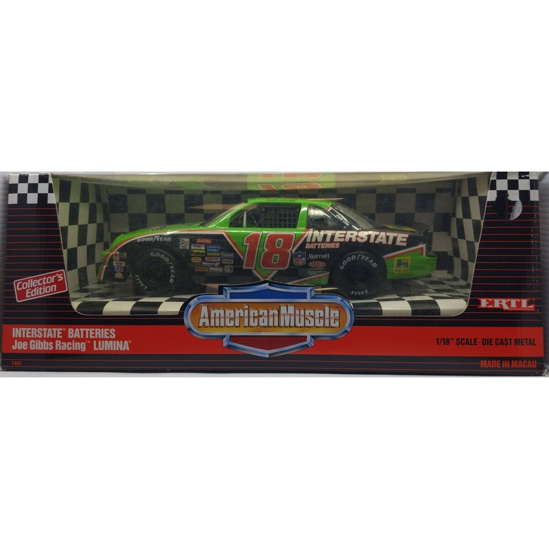 Ertl 7447 1:18 Interstate Batteries Joe Gibbs Lumina Die Cast Car