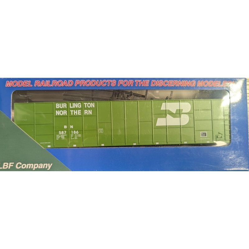 LBF 1021 HO Scale Burlington Northern 62′ Woodchip Hopper w/Ribbed Side #587186