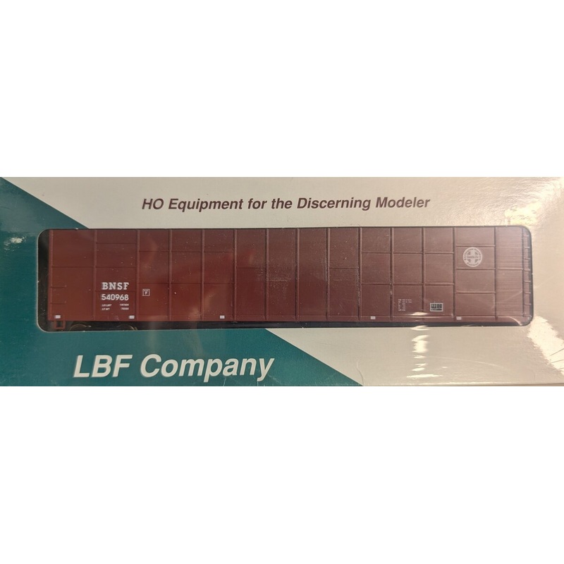 LBF 1025-9 HO Scale BNSF 62′ Woodchip Hopper Ribbed Side Dump End #540968 Kit