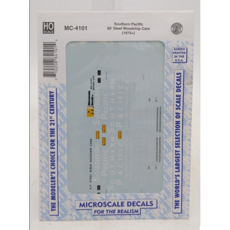 Microscale MC-4101 HO Southern Pacific 60′ Wood Chip Cars Steel Sides 1975 +