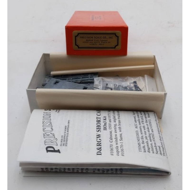 Precision Scale Company 10670 HOn3 Denver & Rio Grande Western Short Caboose Kit