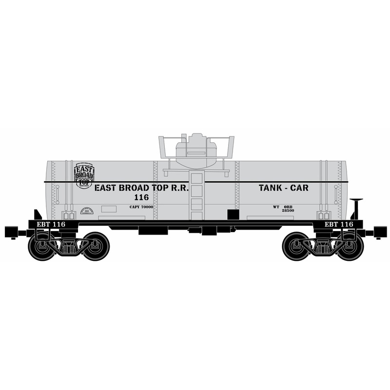 RMT 96899-12 O East Broad Top Single Dome Tank Car #116