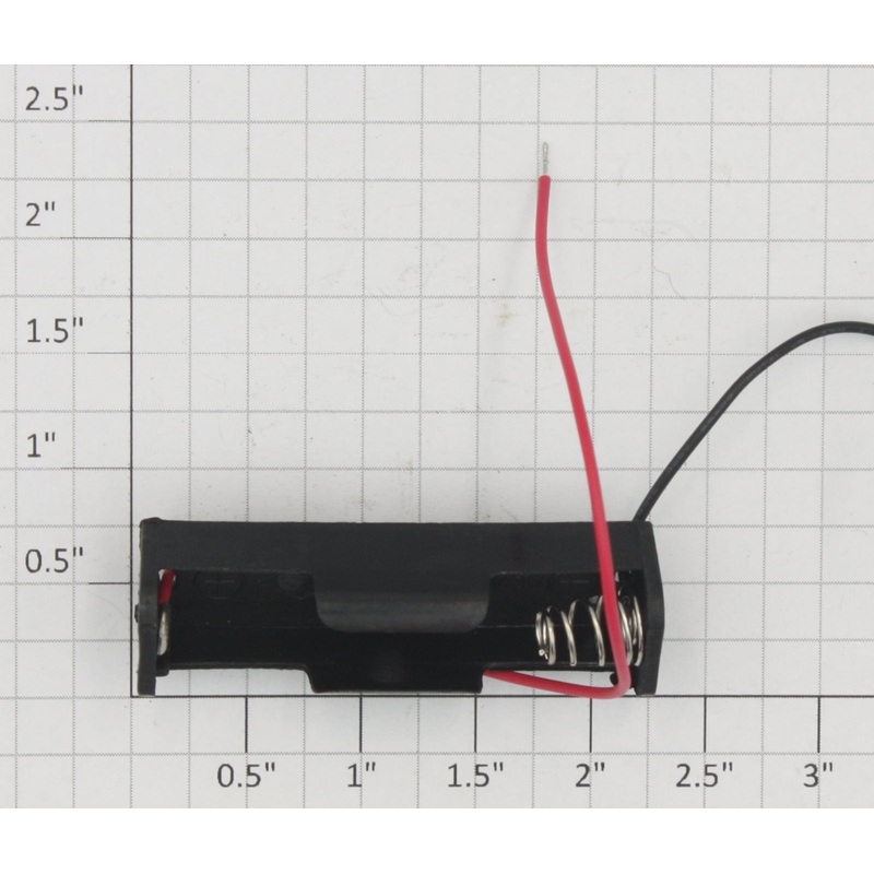Acme 0703-502 Single AAA Battery Holder with Leads