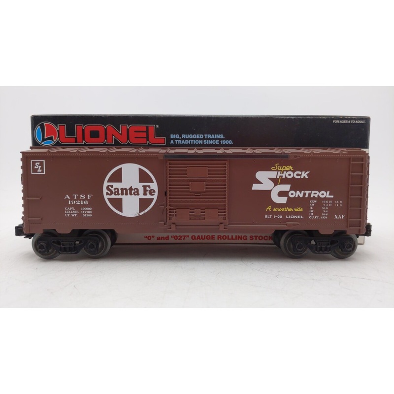 Lionel 6-19216 O Gauge Santa Fe Boxcar EX/Box