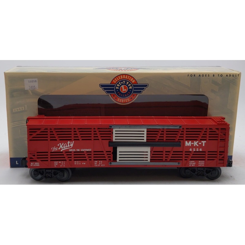 Lionel 6-19558 PWC 6556 O Gauge MKT Katy Stock Car LN/Box