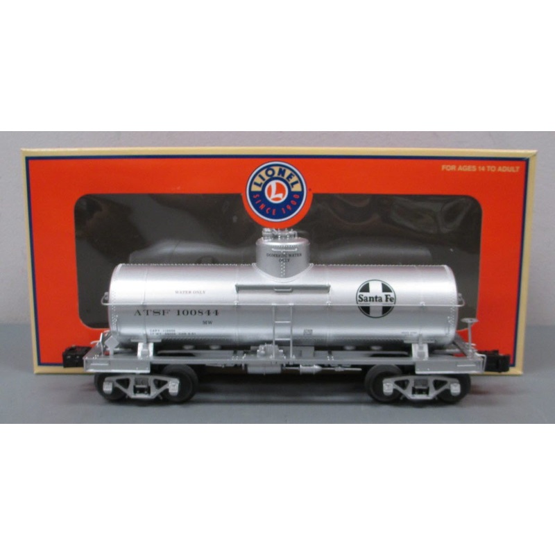 Lionel 6-27409 O Santa Fe 8000 Gallon Water Tank Car #100844 EX/Box