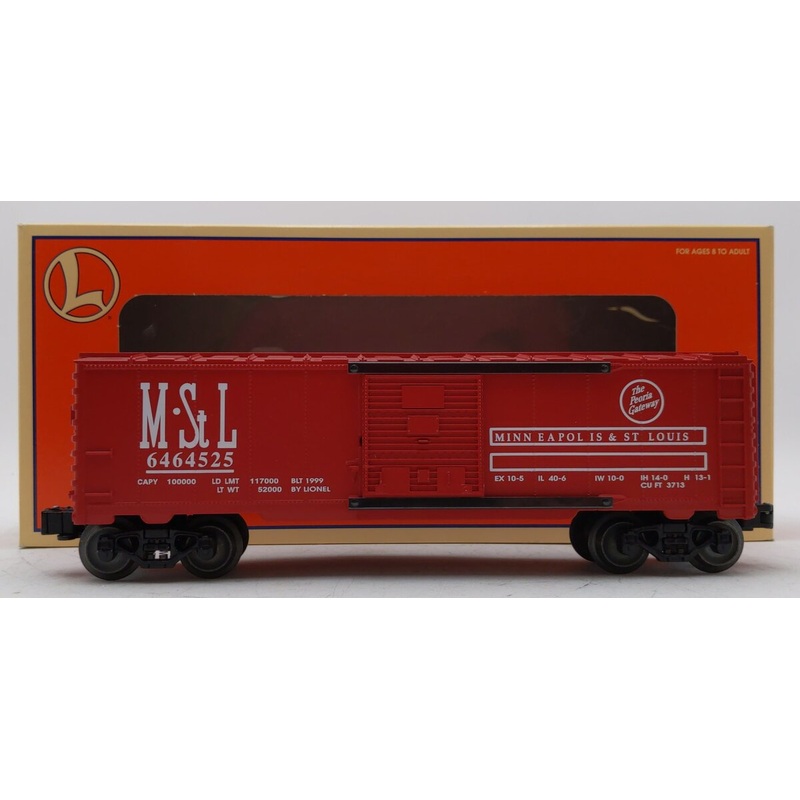 Lionel 6-29237 O Gauge Minneapolis & St. Louis Boxcar #6464525 EX/Box