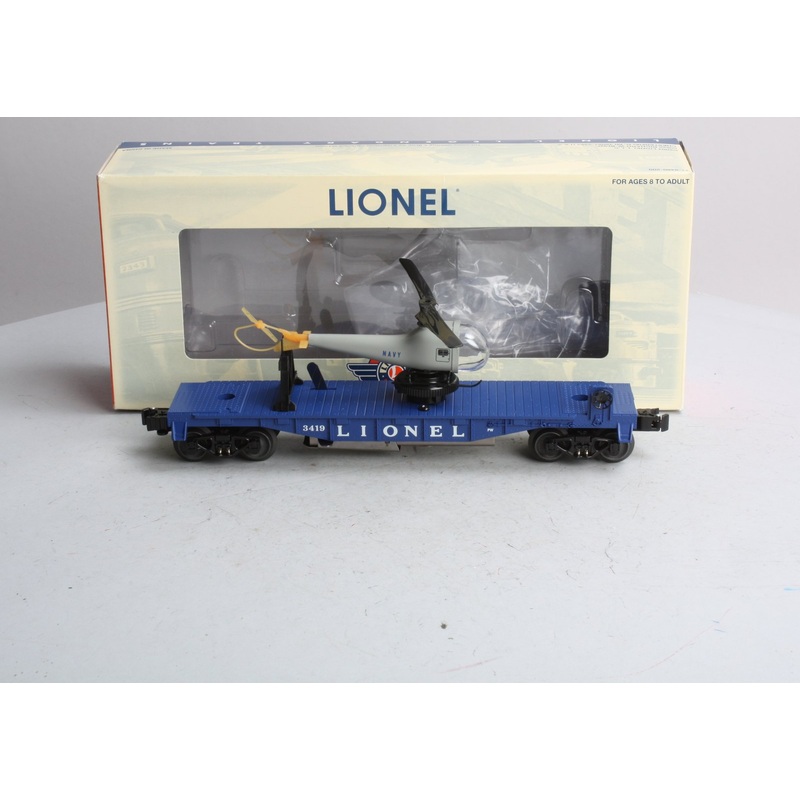 Lionel 6-29847 O Gauge PWC #3419 Helicopter Launch Car EX/Box