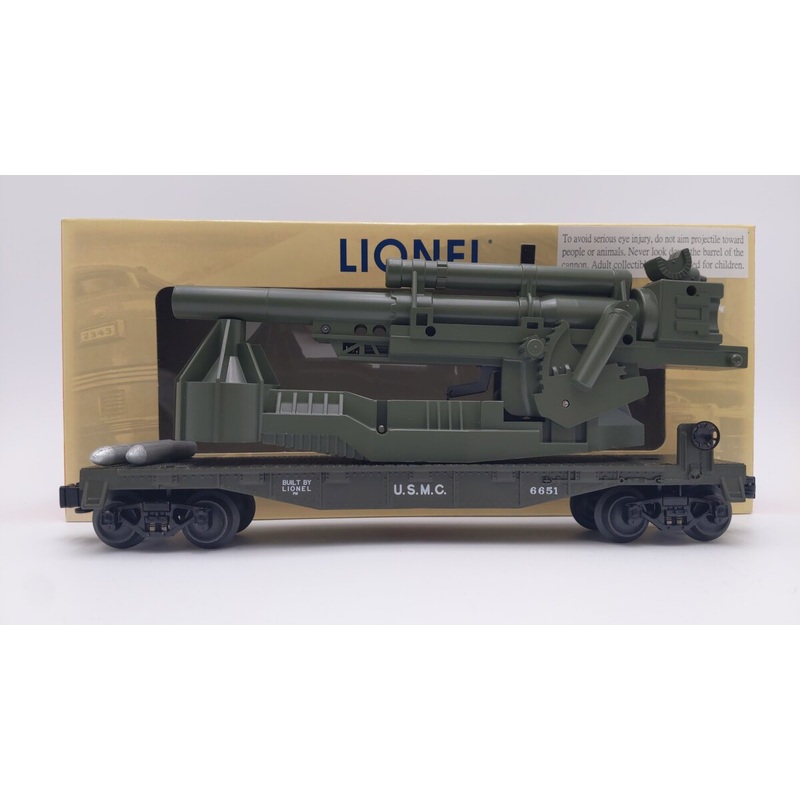 Lionel 6-29853 O Gauge PWC US Marines Big John Cannon Car #6651 LN/Box