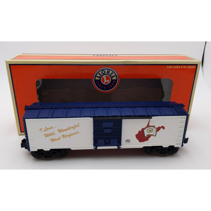 Lionel 6-29907 O I Love West Virginia Boxcar EX/Box