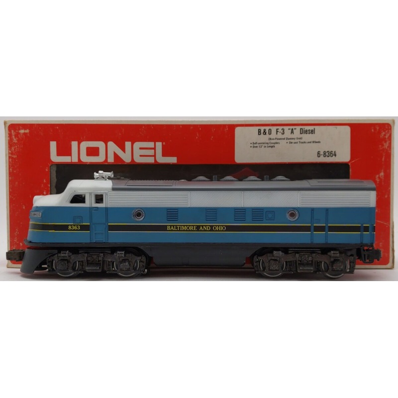 Lionel 6-8364 O Gauge Baltimore & Ohio F3 A Non-Powered Diesel Locomotive EX/Box