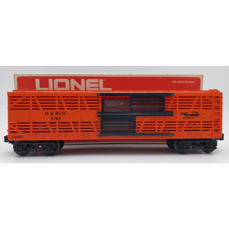 Lionel 6-9763 O Gauge Rio Grande Cattle Car #9763 LN/Box