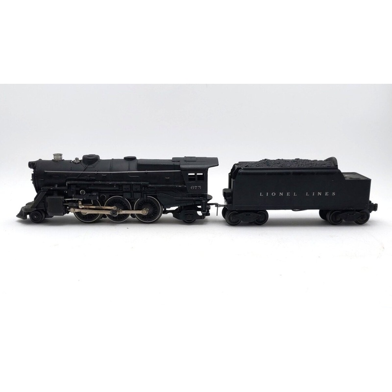 Lionel 675 Vintage O 2-6-2 Prairie Die-Cast Steam Locomotive and 6466W Tender VG