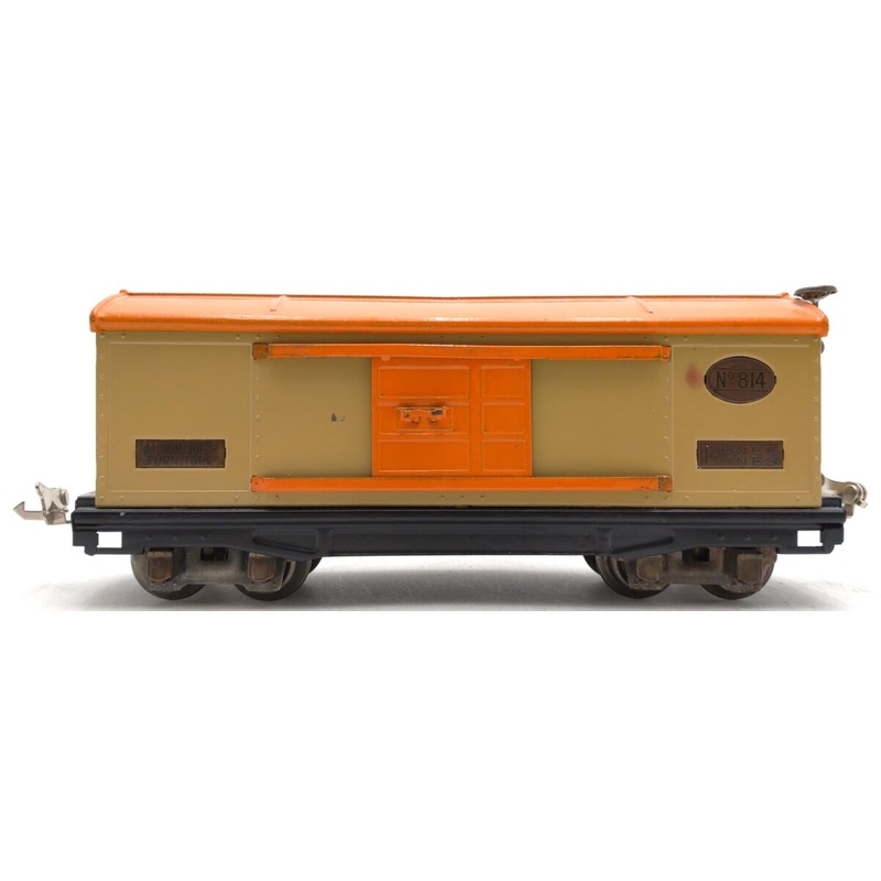 Lionel 814 Vintage O Prewar Lionel Lines Tinplate Automobile Furniture Boxcar VG