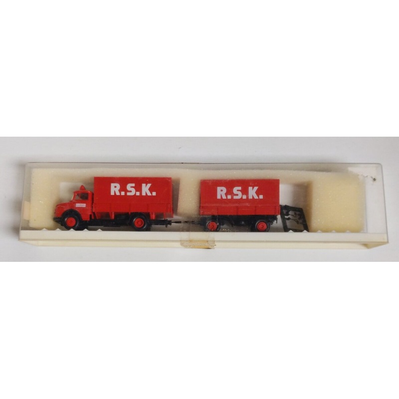 Brekina Automodelle 4712 HO Scale R.S.K. Double Tractor Trailer Plastic Truck