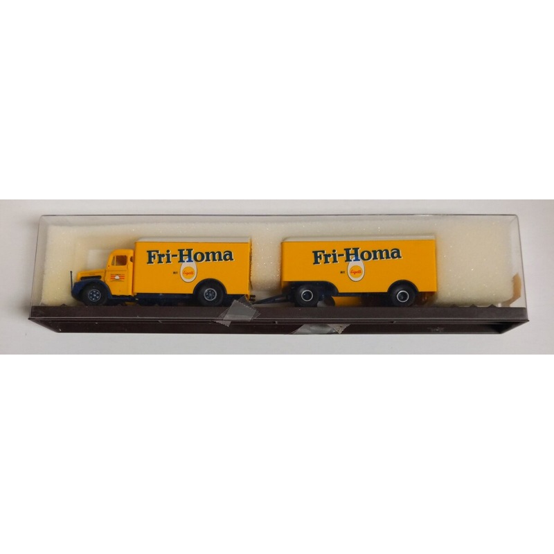 Brekina Automodelle 72202 HO Scale Fri-Homa Eigells Double Tractor Trailer
