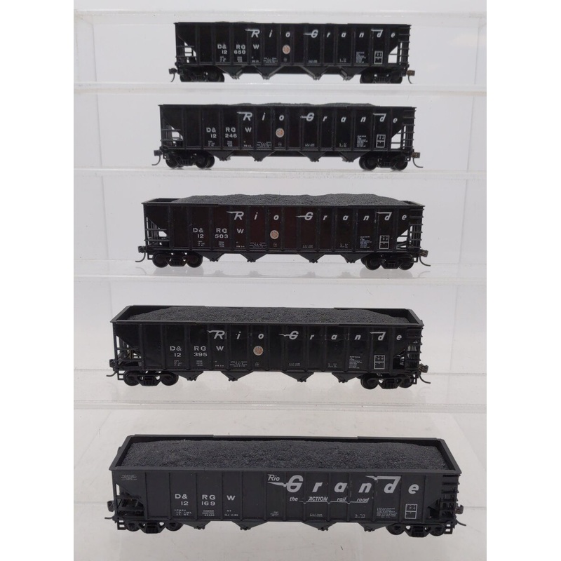 HO Scale Assorted D&RGW Hopper Cars [5] EX