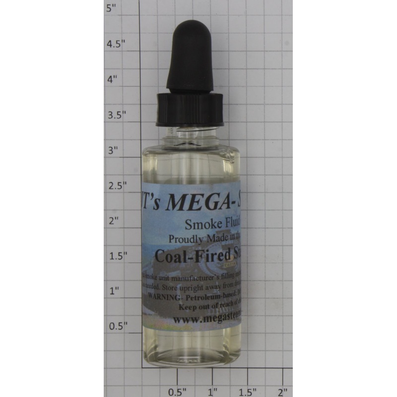 JT’s Mega Steam 108 O Gauge 2oz. Coal-Fired Steamer Smoke Fluid Bottle