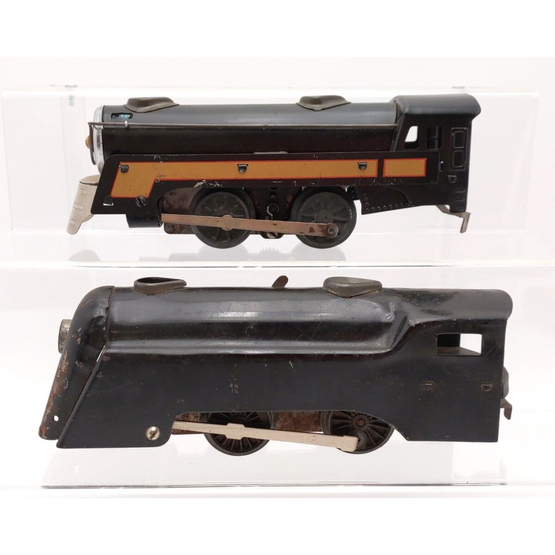 Marx Vintage O Gauge Tin Steam 0-4-0 Locomotives [2] VG