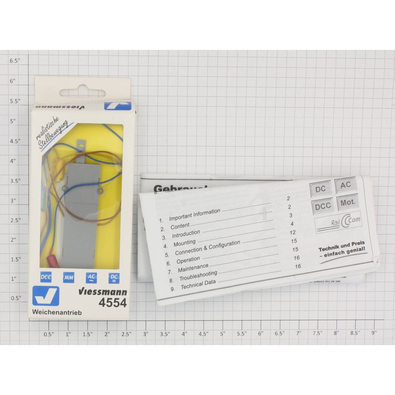 Viessmann Weichenantrieb 4554 Switch Motor with Instructions