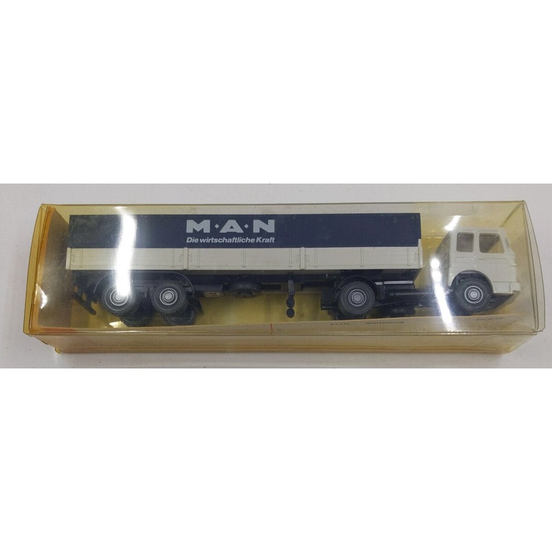 Wiking 535 HO Scale M.A.N Die Wirtschaftliche Kraft Tractor Trailer Plastic Car