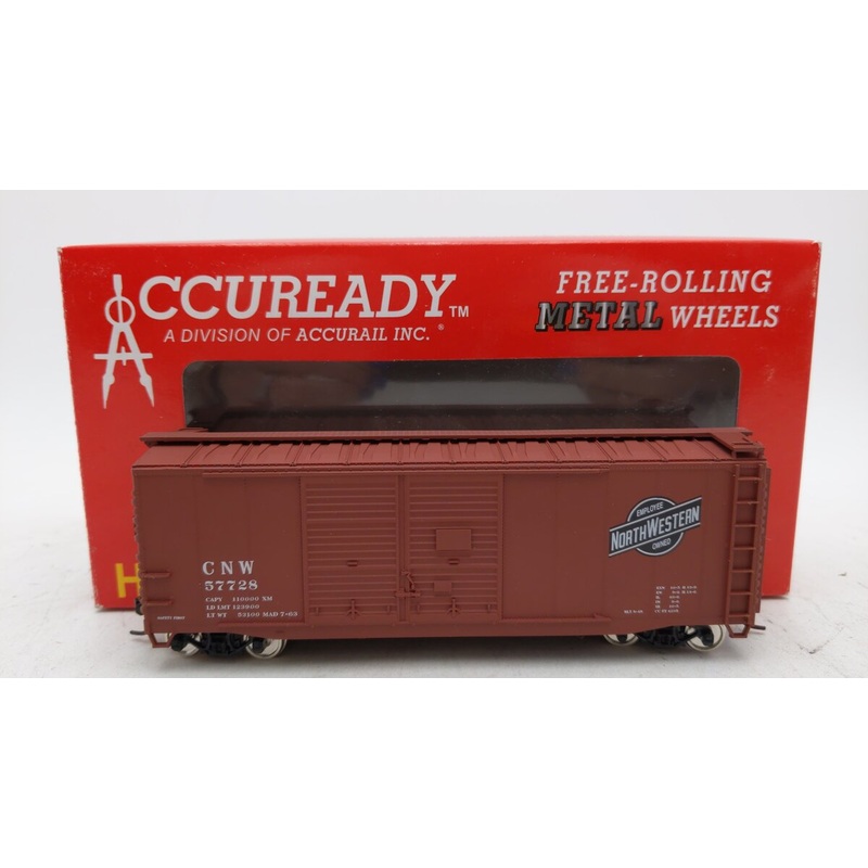 Accurail 93612 HO Scale Chicago & North Western Steel Box Car #57728 LN/Box