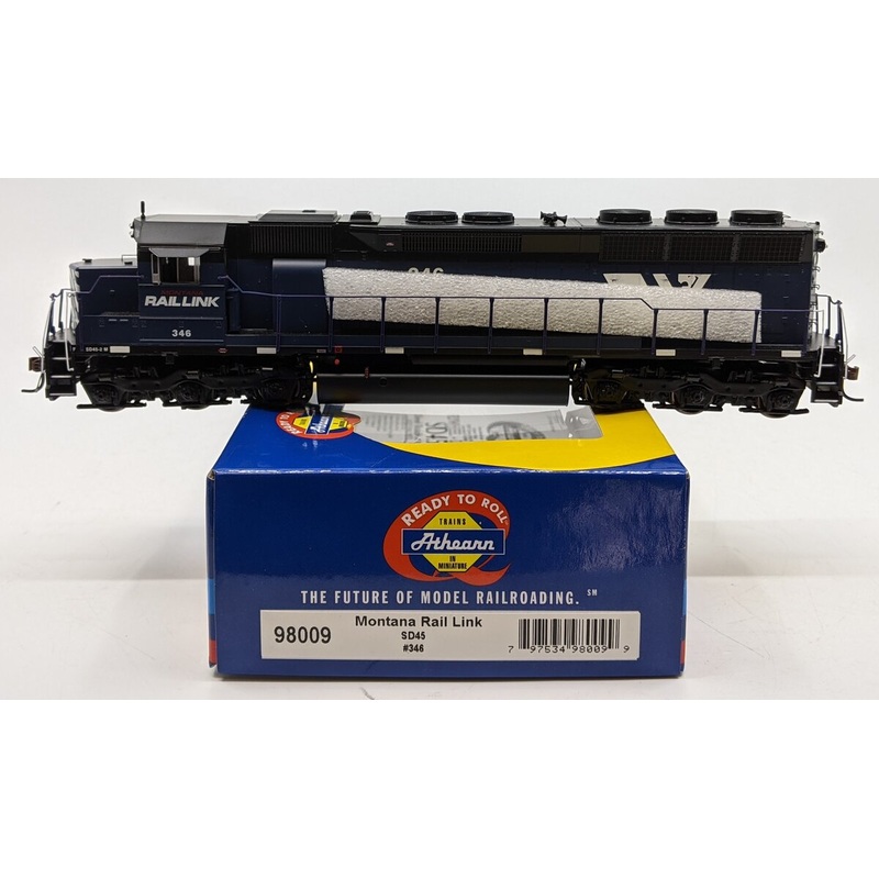 Athearn 98009 HO Scale Montana Rail Link SD45 Diesel Locomotive #346 MT/Box