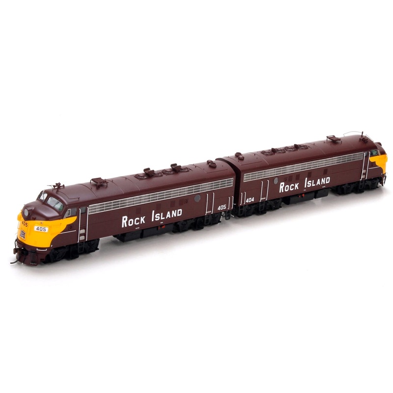 Athearn G22651 HO Rock Island FP7 A/A Diesel Locomotive w/DCC & Sound #404, #405 NIB