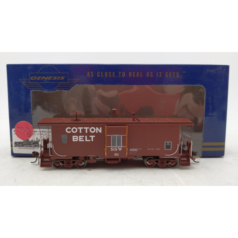 Athearn Genesis G63323 HO Cotton Belt SSW C-50-5 Bay Window Caboose #91 EX/Box
