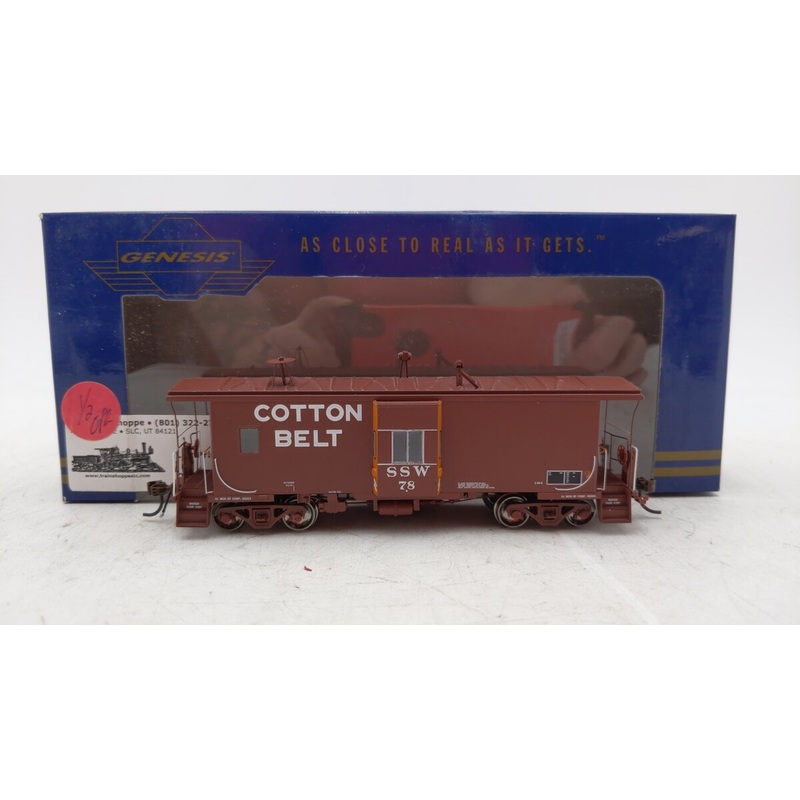 Athearn GENESIS HO RTR G63324 Cotton Belt C-50-5 Bay Window Caboose #78 EX/Box