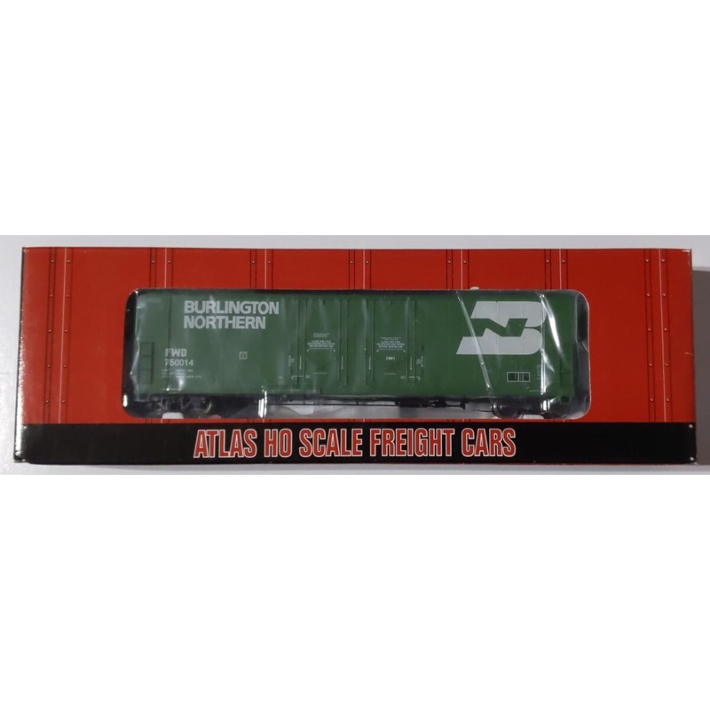 Atlas 1751-5 HO Scale Burlington Northern Evans Double Plug Door Box Car #750014 MT/Box
