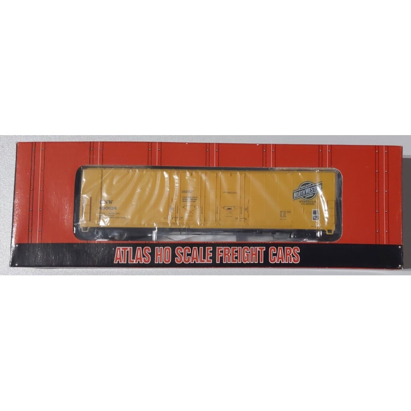 Atlas 1754-5 HO Chicago & Northwestern Evans Double Plug Door Boxcar #600636 MT/Box