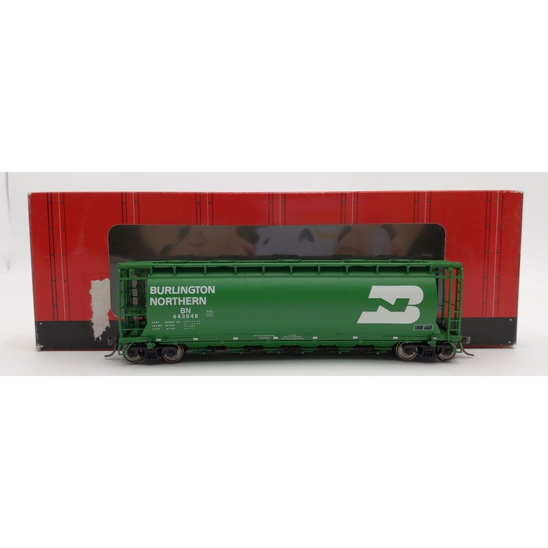 Atlas 1956-1 HO Scale Burlington Northern 6-Bay Cylindrical Hopper #443048 MT/Box