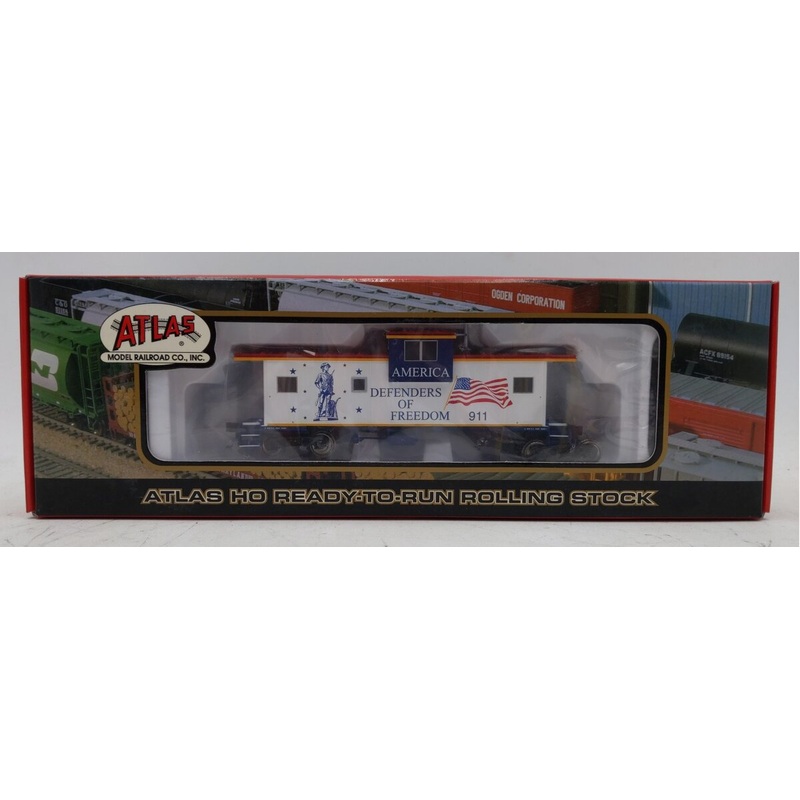 Atlas 1992 HO Scale America Defenders of Freedom Extended Vision Caboose #911 MT/Box