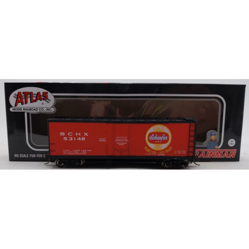 Atlas 20006339 HO Schaefer 40′ Plug Door Boxcar #53148 LN/Box