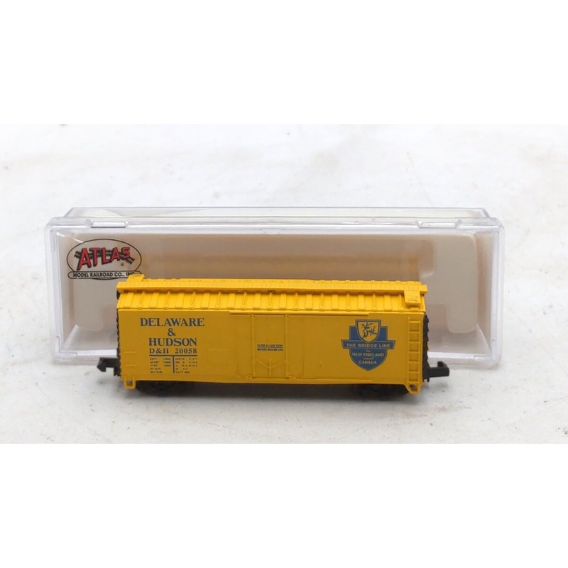 Atlas 33101 N Scale Delaware & Hudson 40′ Plug Door Box Car #20058 NIB