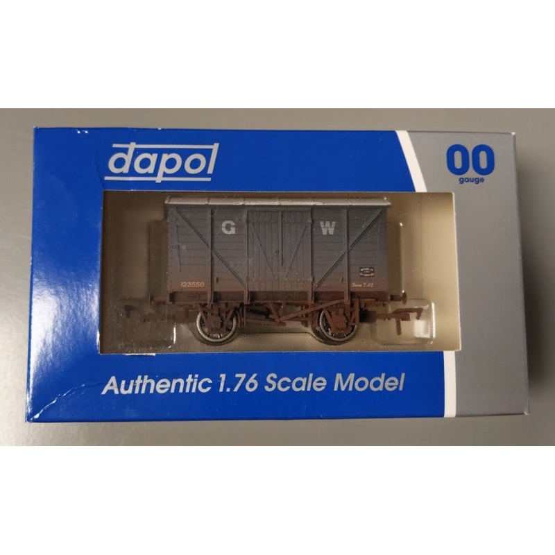 Dapol 4F-012-022 OO Gauge Weathered Great Western Railway Vent Van #123550 LN/Box