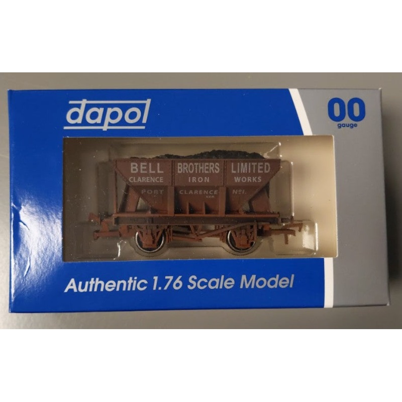 Dapol 4F-033-004 OO Weathered Bell Bros. Limited 24T Hopper Car w/ Load #1 LN/Box