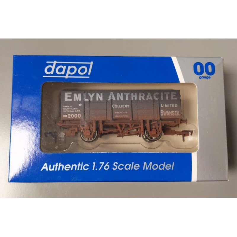 Dapol 4F-038-002 OO Gauge Emlyn Anthracite Hopper Car #2000 LN/Box